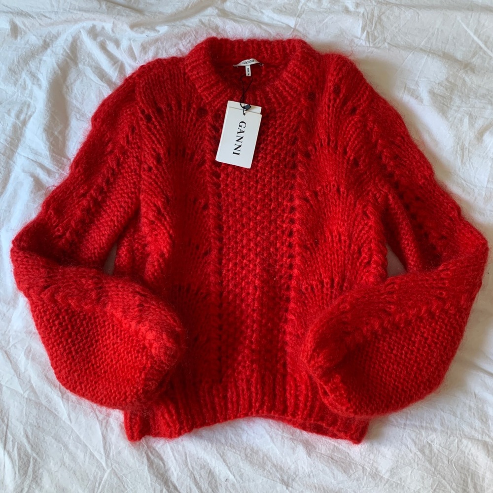 NWT GANNI Julliard Mohair Sweater